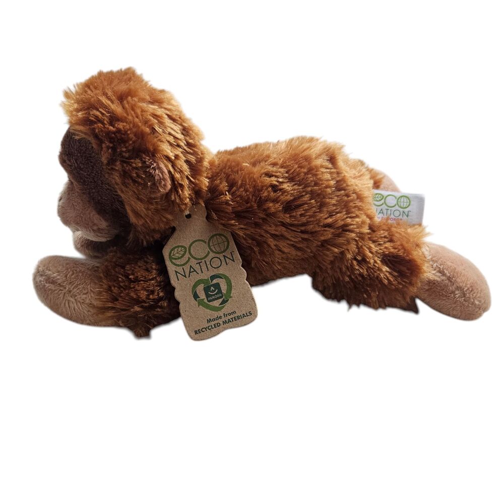 Aurora Mini Flopsie 8" Oscar Orangutan Stuffed Animal Monkey NEW - Picture 6 of 7